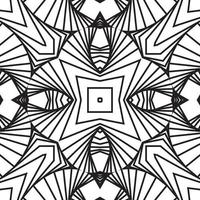 Monochrome 3D dimensional lined cubes in seamless pattern, on a white background. Geometric shapes from the black lines. vector