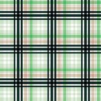 check tartan pattern seamless textile is made with alternating bands of coloured pre-dyed threads woven as both warp and weft at right angles to each other. vector