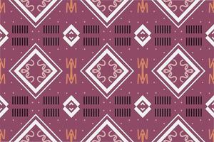 Ethnic Pattern vector. Ikat Seamless embroidery, traditional patterned wallpaper It is a pattern created by combining geometric shapes. Design for print. Using in the fashion industry. vector