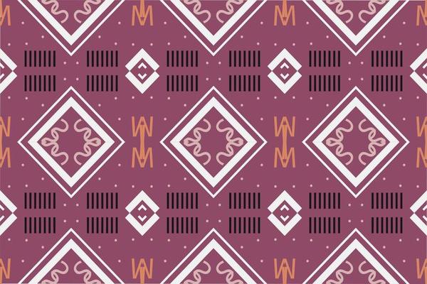 Ethnic Pattern vector. Ikat Seamless embroidery, traditional patterned wallpaper It is a pattern created by combining geometric shapes. Design for print. Using in the fashion industry.