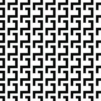 Abstract Monochrome Vector seamless pattern. Modern stylish abstract texture. Repeating geometric braided lines from rectangular tiles.
