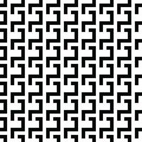 Abstract Monochrome Vector seamless pattern. Modern stylish abstract texture. Repeating geometric braided lines from rectangular tiles.