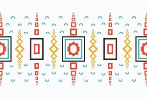 Ethnic border Ikat Seamless Pattern Textile Motif ikat seamless pattern digital vector design for Print saree Kurti Borneo Fabric border brush symbols swatches stylish