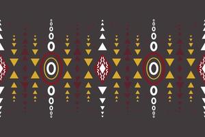 Ethnic border Ikat Seamless Pattern Textile ikat prints seamless pattern digital vector design for Print saree Kurti Borneo Fabric border brush symbols swatches designer