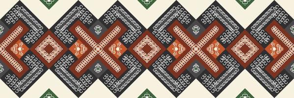 Ethnic pattern of the Philippines. traditional pattern background It is a pattern created by combining geometric shapes. Design for print. Using in the fashion industry. vector