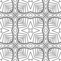 Monochrome Dynamic 3d wavy lines seamless pattern. on a white background. Geometric shapes from the black lines. vector