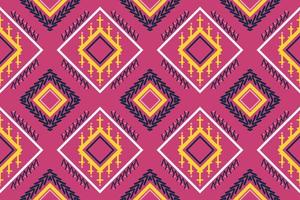 étnico azteca ikat patrón sin costuras textil ikat triángulo patrón sin costuras diseño de vector digital para imprimir saree kurti tela de borneo azteca pincel símbolos muestras ropa de fiesta