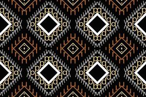 Ethnic Aztec Ikat Seamless Pattern Textile ikat Aztec seamless pattern digital vector design for Print saree Kurti Borneo Fabric Aztec brush symbols swatches stylish