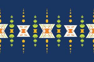 Ethnic border Ikat Seamless Pattern Textile ikat damask seamless pattern digital vector design for Print saree Kurti Borneo Fabric border brush symbols swatches stylish