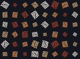 Freehand Sketch checker pattern. Navajo Fabric Seamless Pattern Design Ethnic Aztec fabric carpet mandala ornament native boho chevron textile. vector