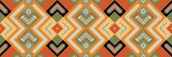 ikat patrón sin costuras ikat raya batik textil patrón sin costuras diseño de vector digital para imprimir sari kurti borde de tela símbolos de pincel muestras diseñador