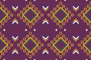 étnico azteca ikat patrón sin costuras textil ikat imprimir patrón sin costuras diseño de vector digital para imprimir saree kurti borneo tela azteca cepillo símbolos muestras elegante