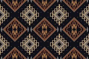 ikat patrón sin costuras ikat raya batik textil patrón sin costuras diseño de vector digital para imprimir saree kurti borneo borde de tela símbolos de pincel muestras elegantes