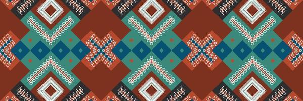 Tribal ethnic pattern. traditional pattern design It is a pattern created by combining geometric shapes. Design for print. Using in the fashion industry. vector