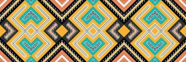 Tribal ethnic pattern. traditional pattern background It is a pattern created by combining geometric shapes. Design for print. Using in the fashion industry. vector