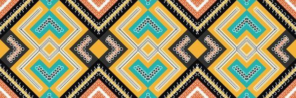 Tribal ethnic pattern. traditional pattern background It is a pattern created by combining geometric shapes. Design for print. Using in the fashion industry. vector