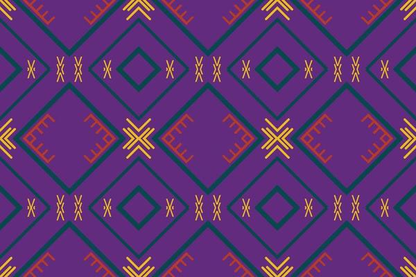 Simple ethnic design. traditional pattern design It is a pattern created by combining geometric shapes. Design for print. Using in the fashion industry.