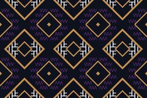 Simple ethnic design. traditional patterned old saree dress design It is a pattern created by combining geometric shapes. Design for print. Using in the fashion industry. vector