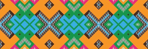 Tribal ethnic pattern. traditional patterned wallpaper It is a pattern created by combining geometric shapes. Design for print. Using in the fashion industry. vector