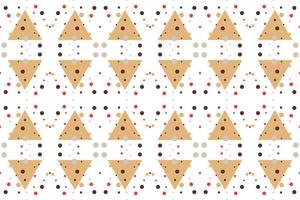 Trendy geometric shapes seamless pattern It consists of a polyhedron such as a circle square triangle Used in the textile industry, fabric pattern, paper, wallpaper, book cover vector
