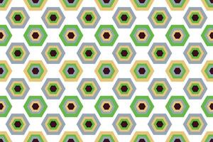 Trendy Modern geometric shapes seamless pattern It consists of a polyhedron such as a circle square triangle Used in the textile industry, fabric pattern, paper, wallpaper, book cover vector