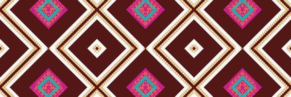 Ikat Indian ethnic pattern. traditional patterned carpets It is a pattern created by combining geometric shapes. Design for print. Using in the fashion industry. vector