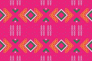 Ethnic pattern background. Geometric ethnic pattern traditional Design It is a pattern created by combining geometric shapes. Design for print. Using in the fashion industry. vector