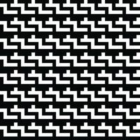 Black and White Vector seamless texture. Modern geometric background. Monochrome repeating pattern with broken lines.