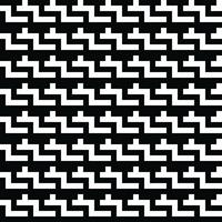 Black and White Vector seamless texture. Modern geometric background. Monochrome repeating pattern with broken lines.