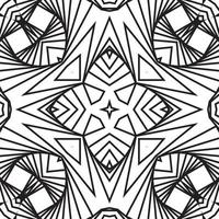 patrón abstracto monocromo 3d geométrico para tela y textil, textura arrugada dinámica abstracta. patrón 3d la ilusión del patrón de movimiento. vector