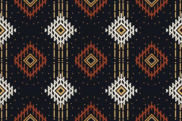 Ikat Seamless Pattern  ikat triangle batik textile seamless pattern digital vector design for Print saree Kurti Borneo Fabric border brush symbols swatches party wear