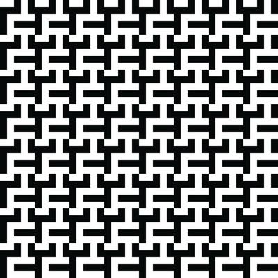 Monochrome Minimalist vector seamless texture. Minimalist geometric background. Monochrome repeating pattern with broken lines.