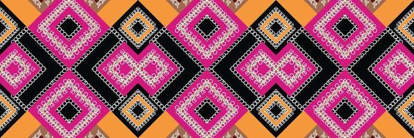 Ethnic Aztec Ikat Seamless Pattern Textile ikat background seamless pattern digital vector design for Print saree Kurti Borneo Fabric Aztec brush symbols swatches designer