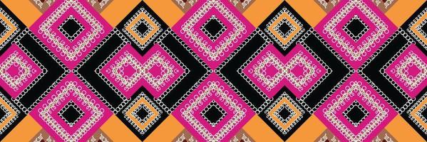 étnico azteca ikat patrón sin costuras textil ikat fondo de patrones sin fisuras diseño de vector digital para imprimir saree kurti borneo tela azteca cepillo símbolos muestras diseñador