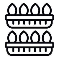 Vertical farm icon outline vector. Innovation system vector