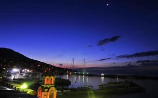 Yalta Beach at Dusk, Crimea photo