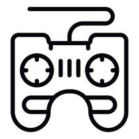 vector de contorno de icono de joystick. juego en linea