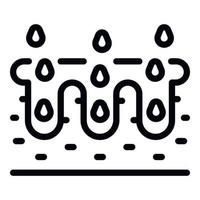 Water sensor icon outline vector. Control smart vector