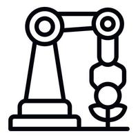 Hand robot icon outline vector. Drone system vector