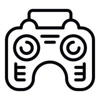 Game joystick icon outline vector. Online game vector