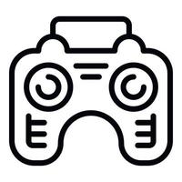 Game joystick icon outline vector. Online game vector