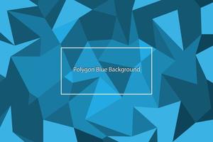 Polygon blue diamond surface abstract background vector