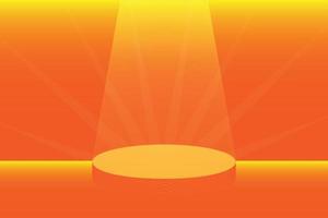 Podium show product 3d vector with the light backdrop for advertising minimal