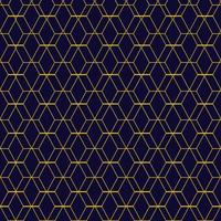Abstract shape idae geometric pattern striped gold on blue background fabric vector
