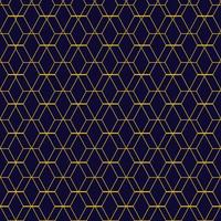 Abstract shape idae geometric pattern striped gold on blue background fabric vector