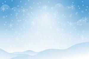 Snow winter and the mountain vector background