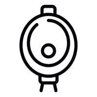 Wc pissoir icon outline vector. Public toilet vector