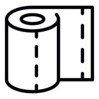 Toilet paper icon outline vector. Sign room vector