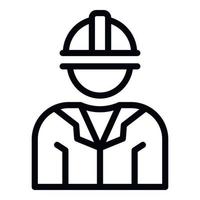 Construction worker icon outline vector. Grant money vector
