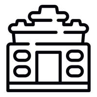 Temple cambodia icon outline vector. Landmark travel vector